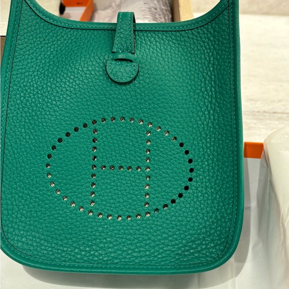 Hermes Handbags - Hermes  Evelyne Vert Vertigo color NEW stamp 2024